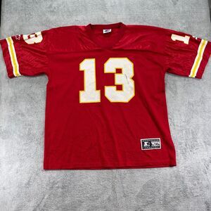 Vintage Starter Kansas City Chiefs #13 Steve Bono Jersey Mens L/XL Red
